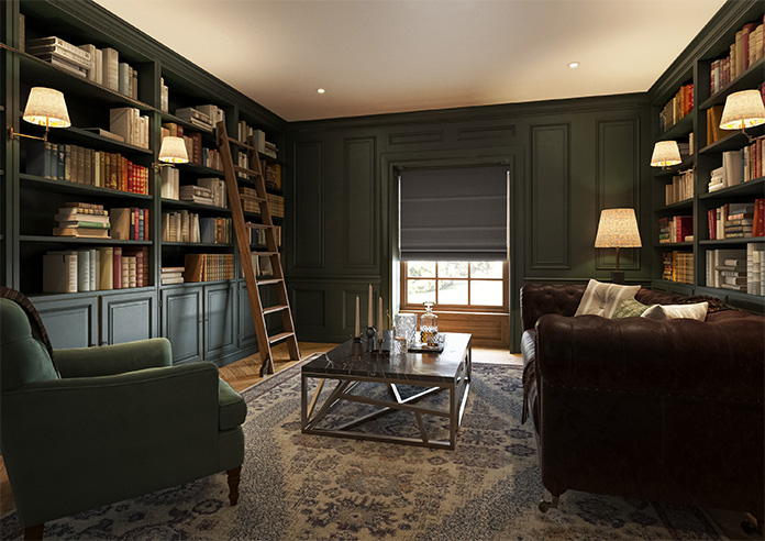 Erin, Pewter - Twist&Fit Roman Blind - Image 7